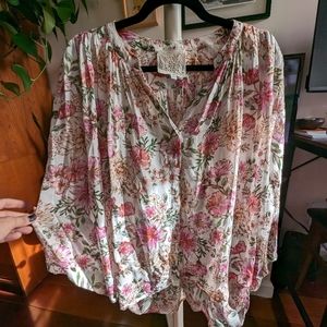 Johnny Was Isla button down shirt